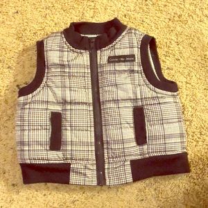 Calvin Klein Jeans Navy and Plaid Vest